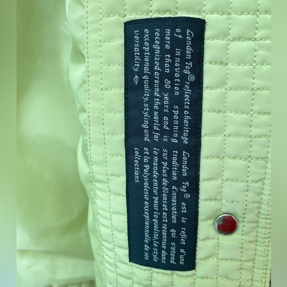 London Fog Quilted Lightweight Spring Jacket Size S - Picture 6 of 10